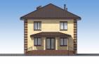 Проект двухэтажного дома с террасами